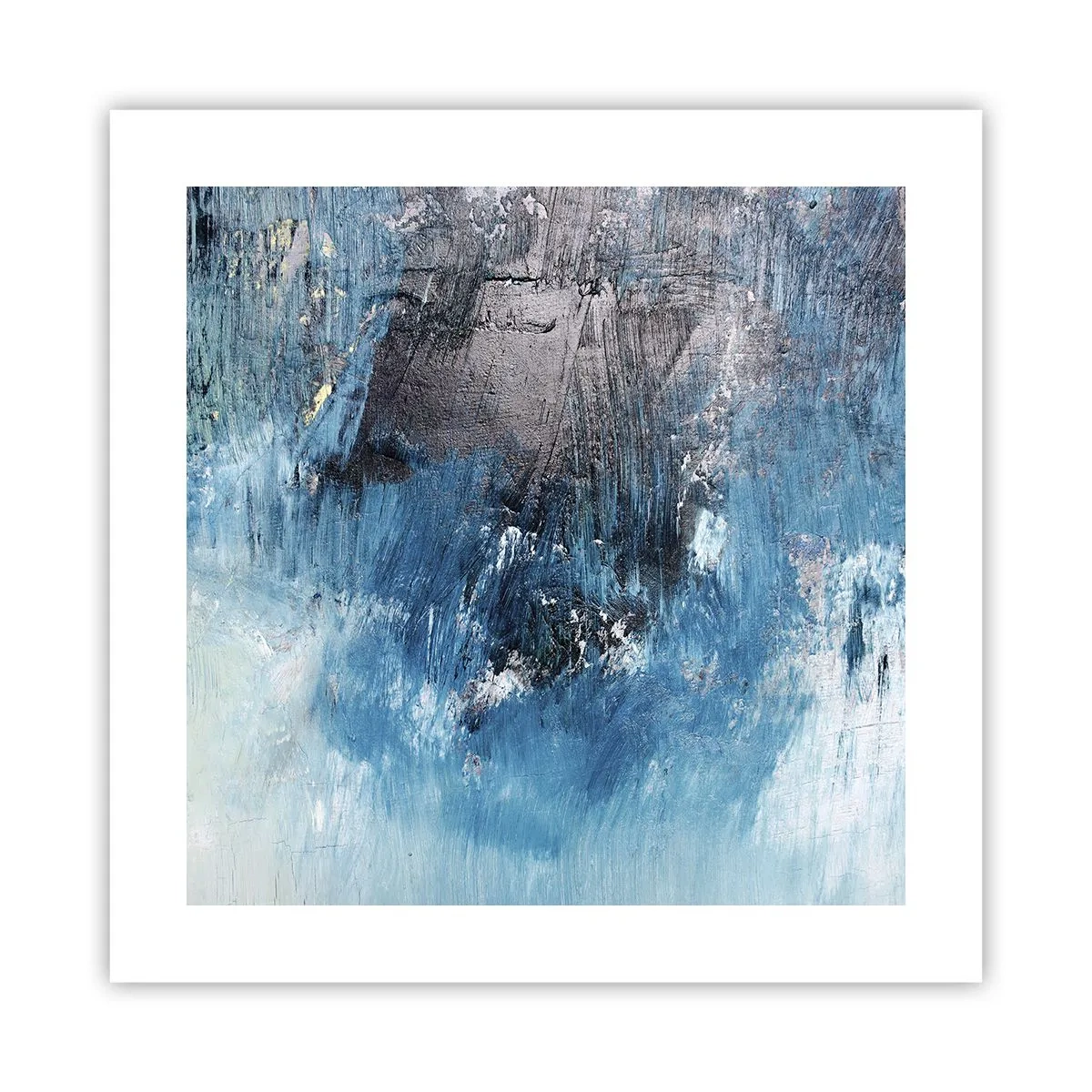 Pôster - Rapsódia em azul - 40x40 cm