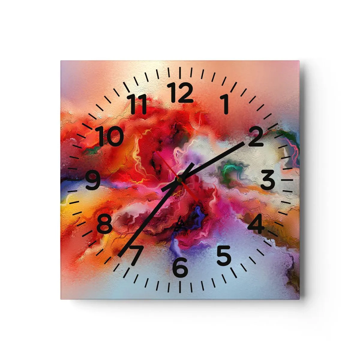 Relógio de parede - Relógio em vidro - Como capturar os sonhos - fumo - 40x40 cm