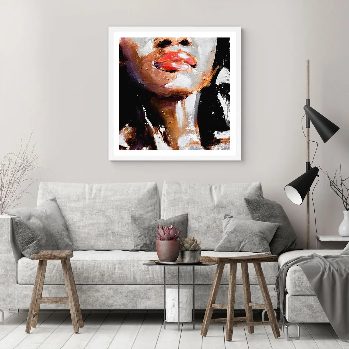 Pôster em moldura branca - Orgulho sem preconceitos - 50x50 cm