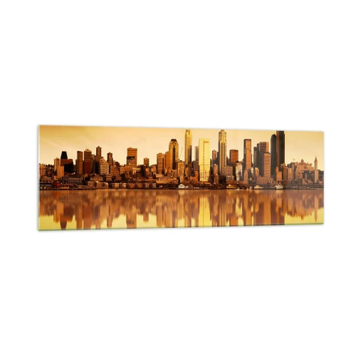 Quadro em vidro - Silêncio da metrópole - 160x50 cm