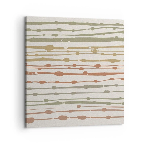 Quadro em tela - Notação musical de cores - 50x50 cm