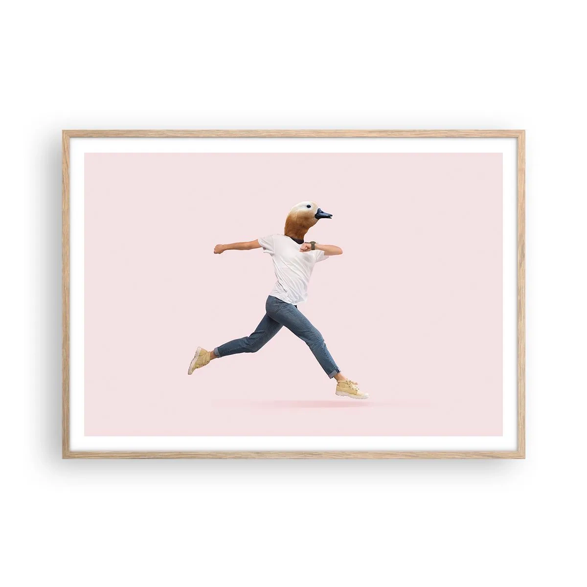 Pôster com moldura de carvalho claro - Uma pitada de absurdo - 100x70 cm