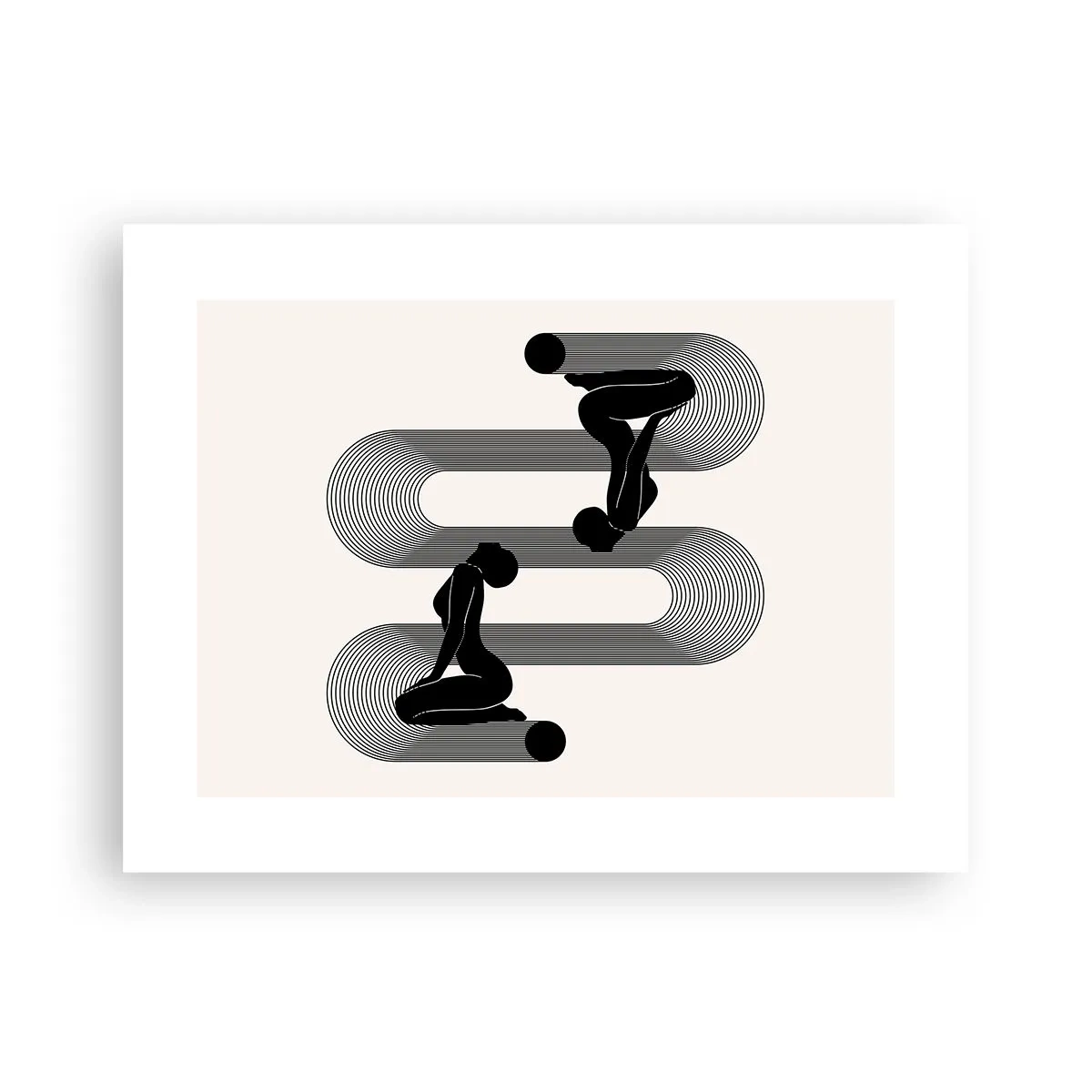 Pôster - Simetria sensual - 40x30 cm