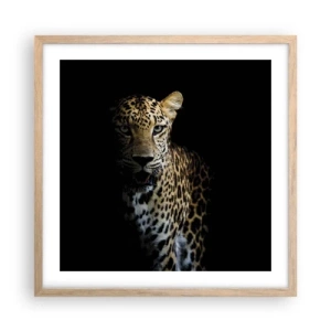 Pôster com moldura de carvalho claro - Beleza escura - 50x50 cm