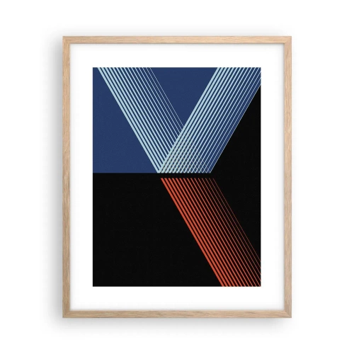 Pôster com moldura de carvalho claro - Uma história simples - 40x50 cm