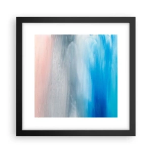 Pôster com moldura preta - Elementos: ar - 30x30 cm