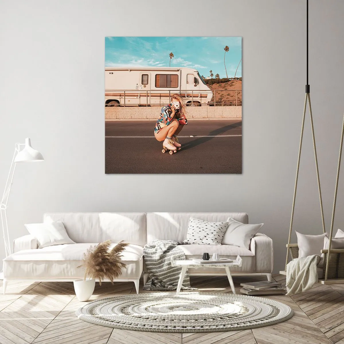 Quadro em tela - Sorria, por favor! - 60x60 cm