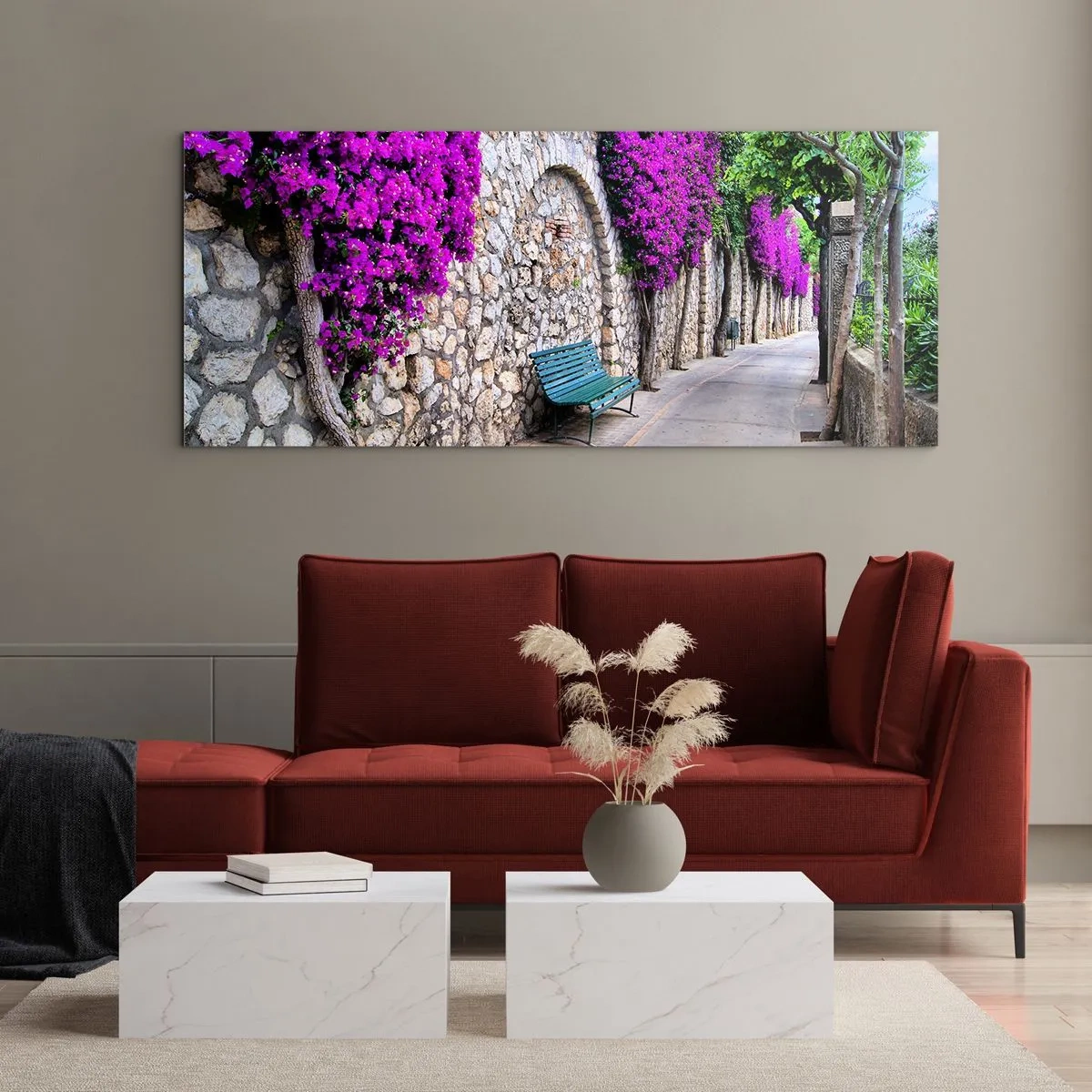 Quadro em vidro - Vamos encontrar-nos o mais depressa possível - 140x50 cm