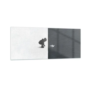 Quadro em vidro - Grande expedição - 100x40 cm