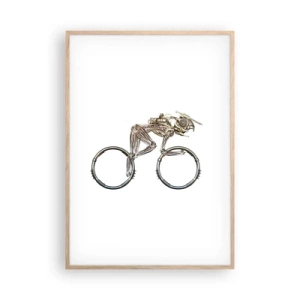 Pôster com moldura de carvalho claro - Uma ótima máquina - 70x100 cm