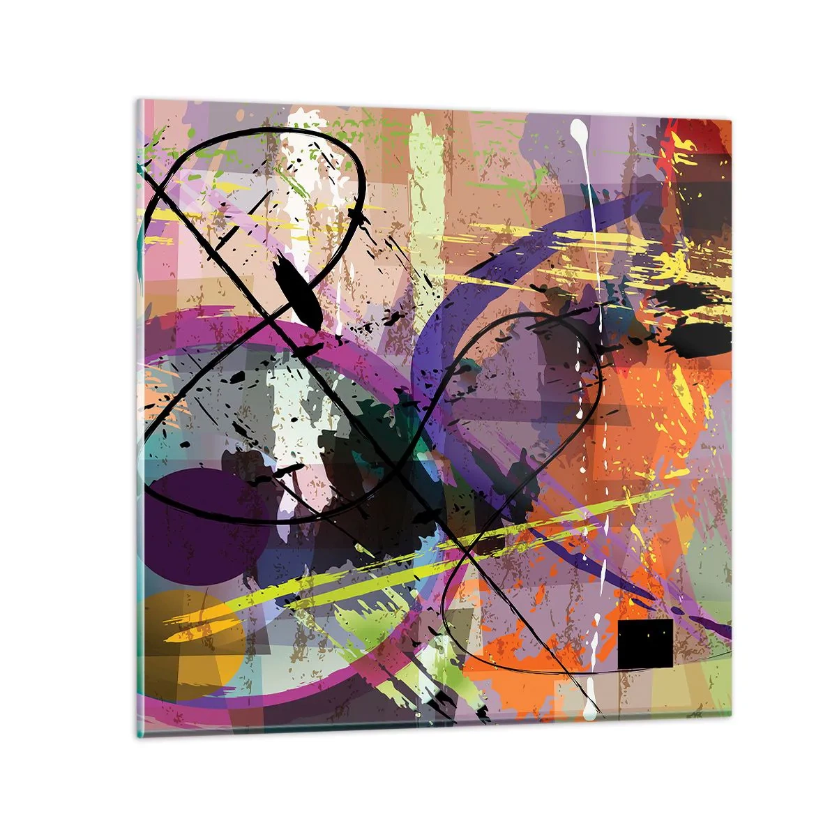 Quadro em vidro - Pode ir direto ou ao redor - 30x30 cm