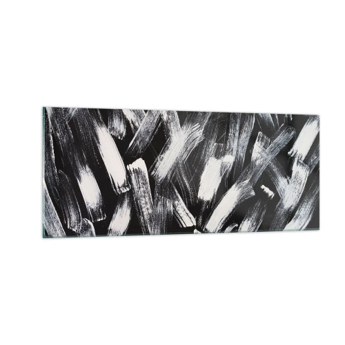 Quadro em vidro - Abstração no espírito industrial - 100x40 cm