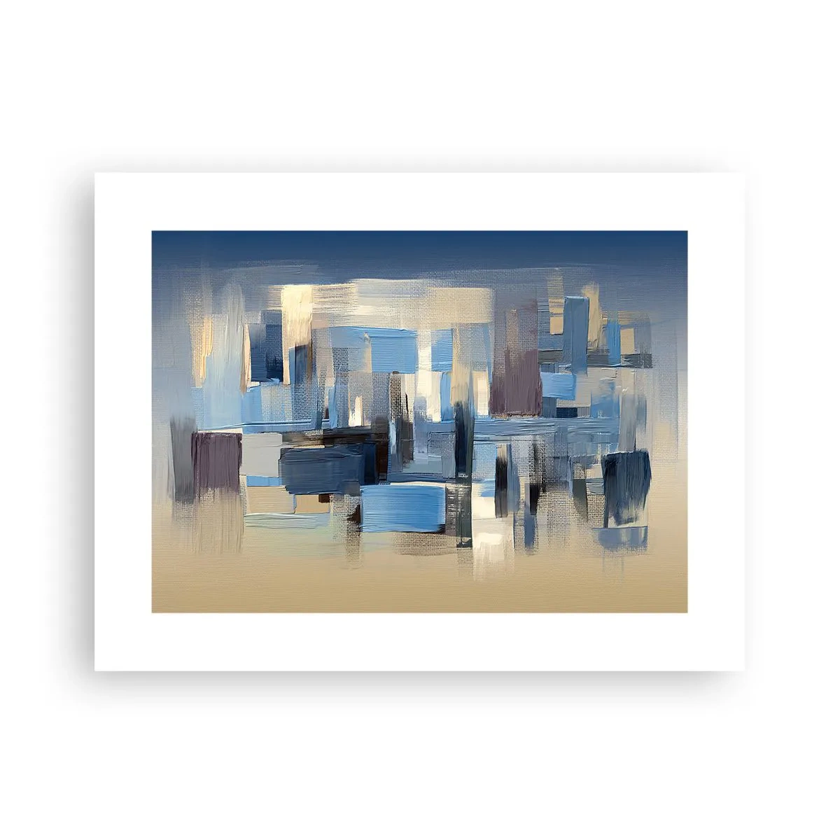 Pôster - Construção azul - 40x30 cm