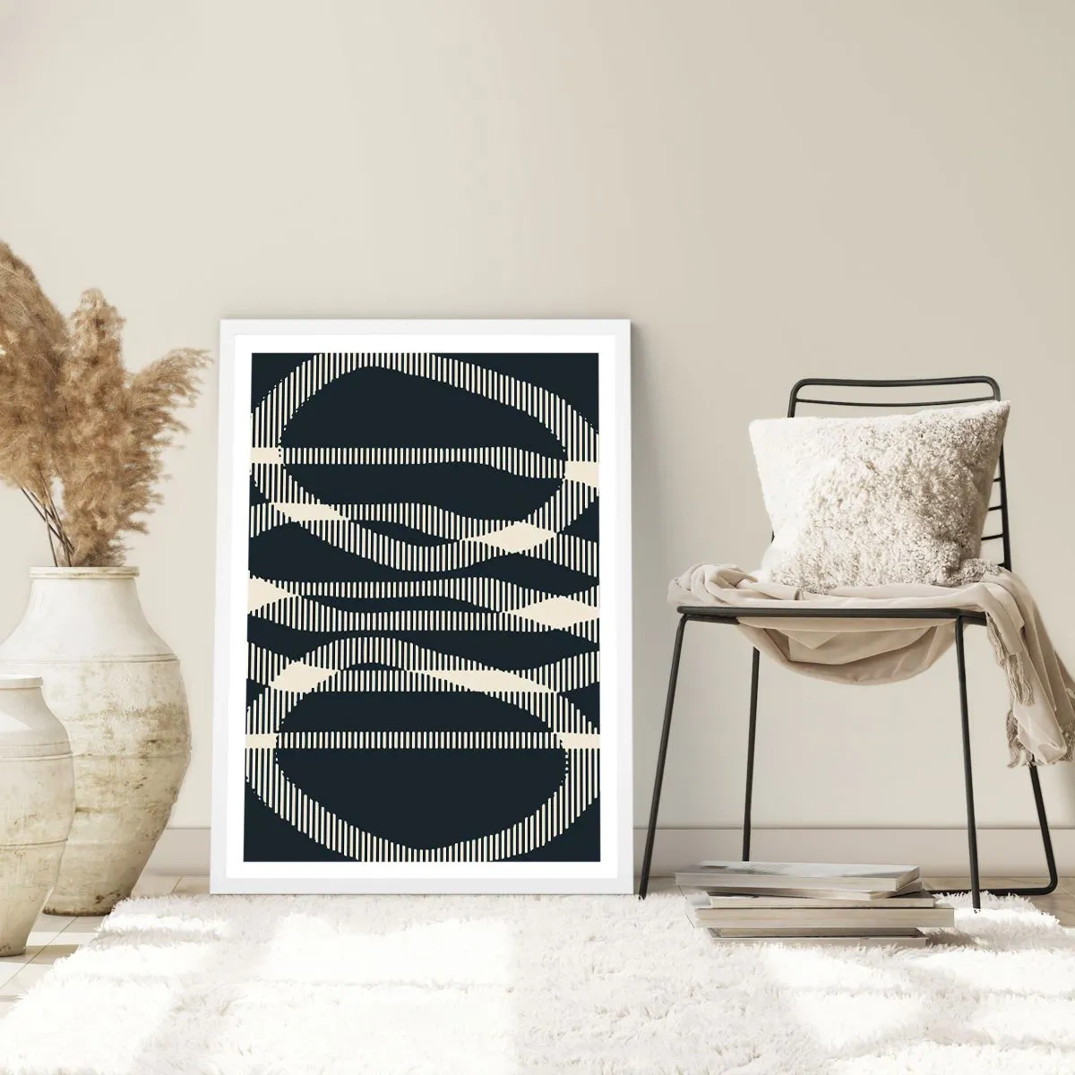 Pôster em moldura branca - Uma tentativa de quebrar a escuridão - 70x100 cm