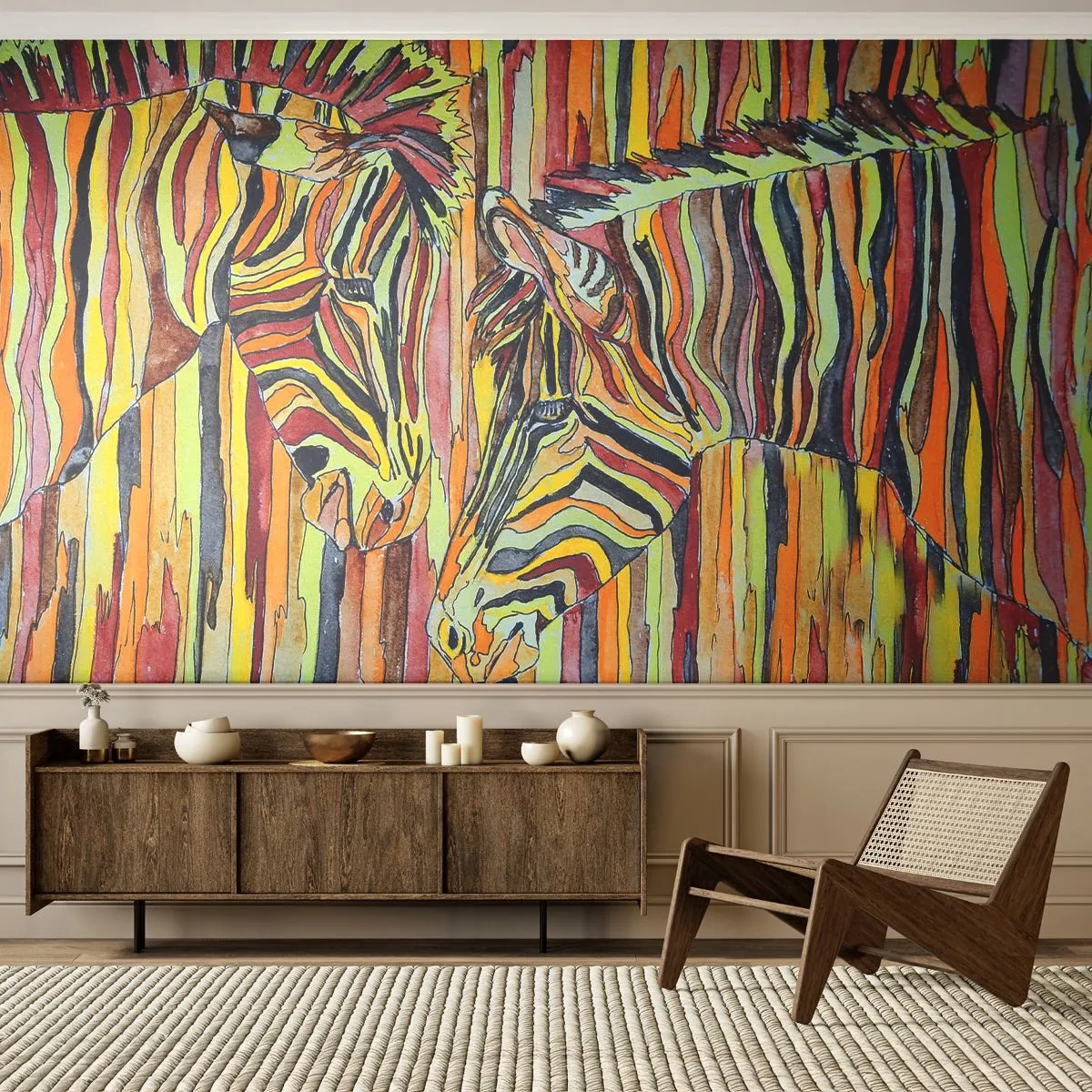 Papel de Parede Standard Eco - Então você também... - Abstração, Costelas, Pedaço - 350x256 cm