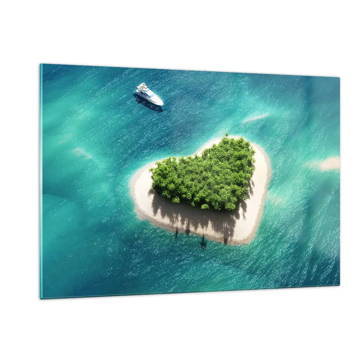 Quadro em vidro - Eu amo o verão - 120x80 cm
