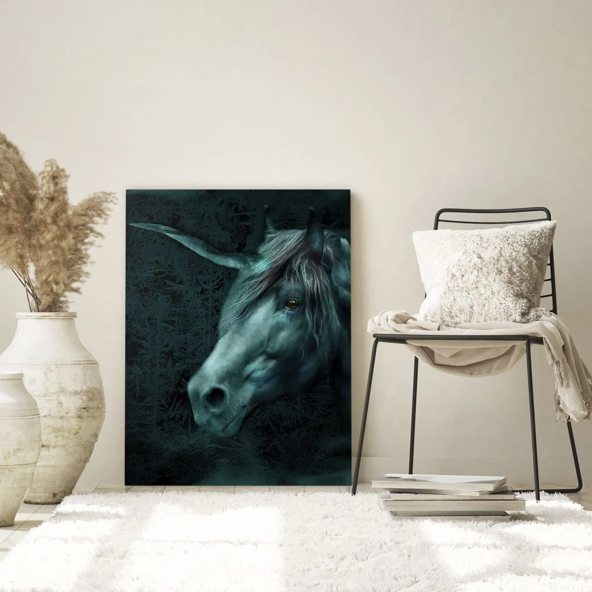 Quadro em vidro - Na floresta de conto de fadas - 70x100 cm