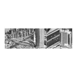 Amostra de papel de parede autocolante Deluxe Sticker - Dubai – uma cidade impossível - Cidade, Arquitetura, Metrópole - 100x30 cm