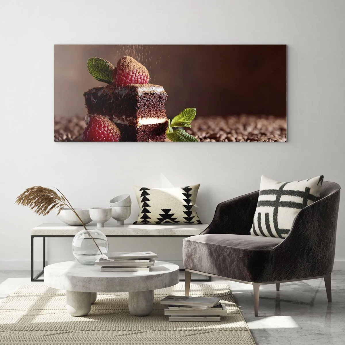 Quadro em vidro - A vida é doce - 140x50 cm