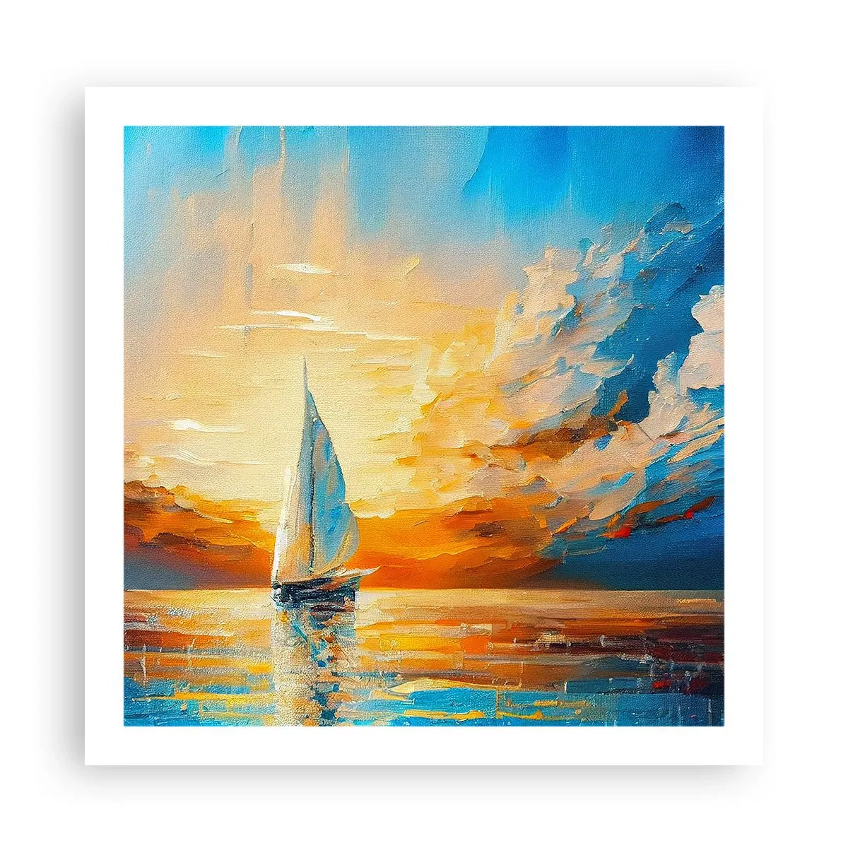 Pôster - Balsa em ouro - 60x60 cm
