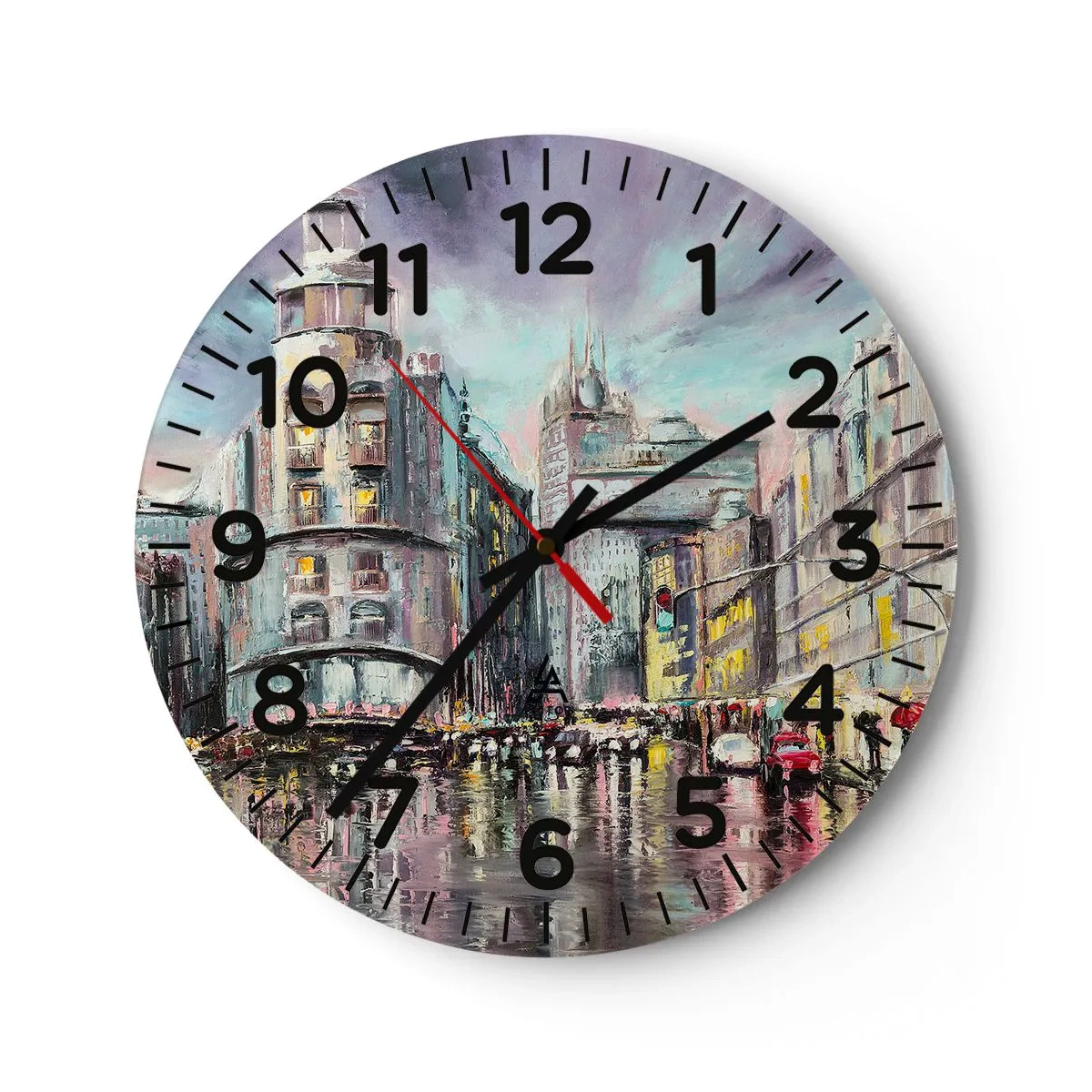 Relógio de parede - Relógio em vidro - Será uma noite de sucesso - 30x30 cm