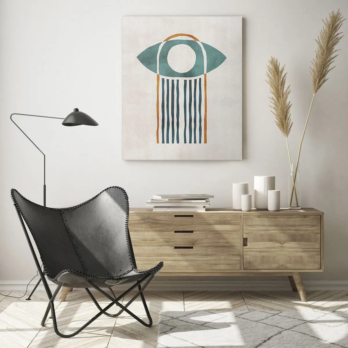 Quadro em vidro - Sinais e rituais - 50x70 cm