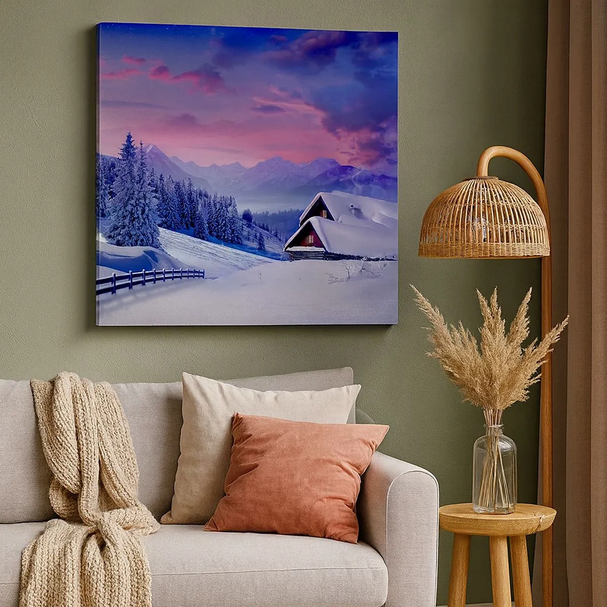 Quadro em tela - Noite silenciosa - 30x30 cm