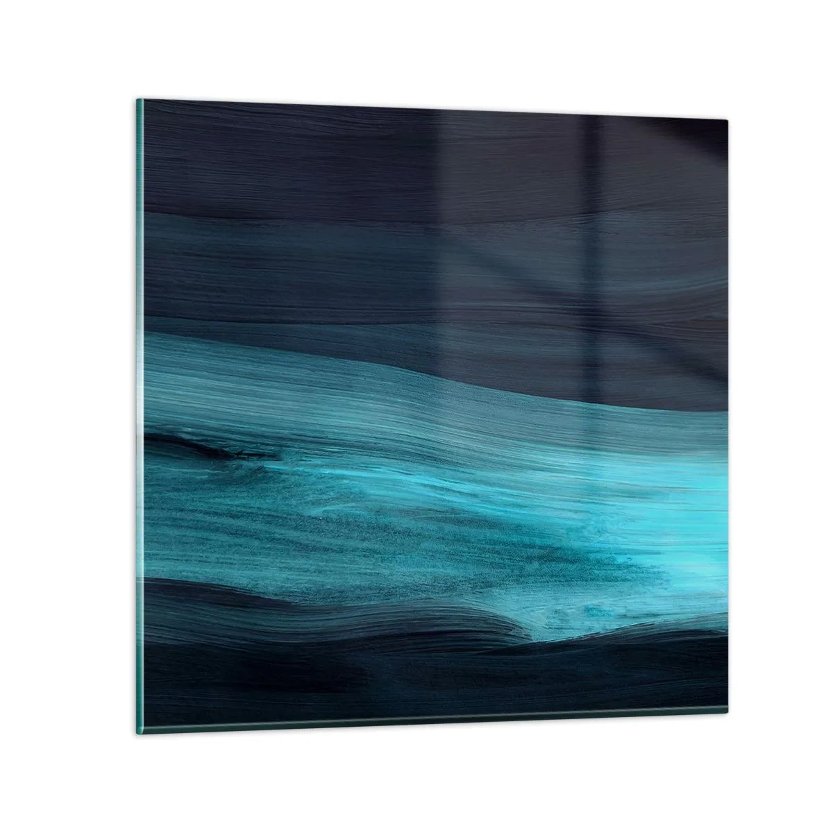 Quadro em vidro - Vá com o fluxo - 50x50 cm