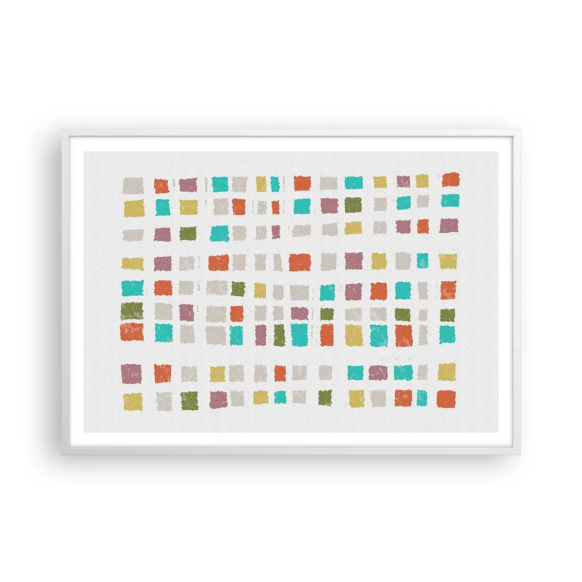 Pôster em moldura branca - Jogo desconhecido - 100x70 cm