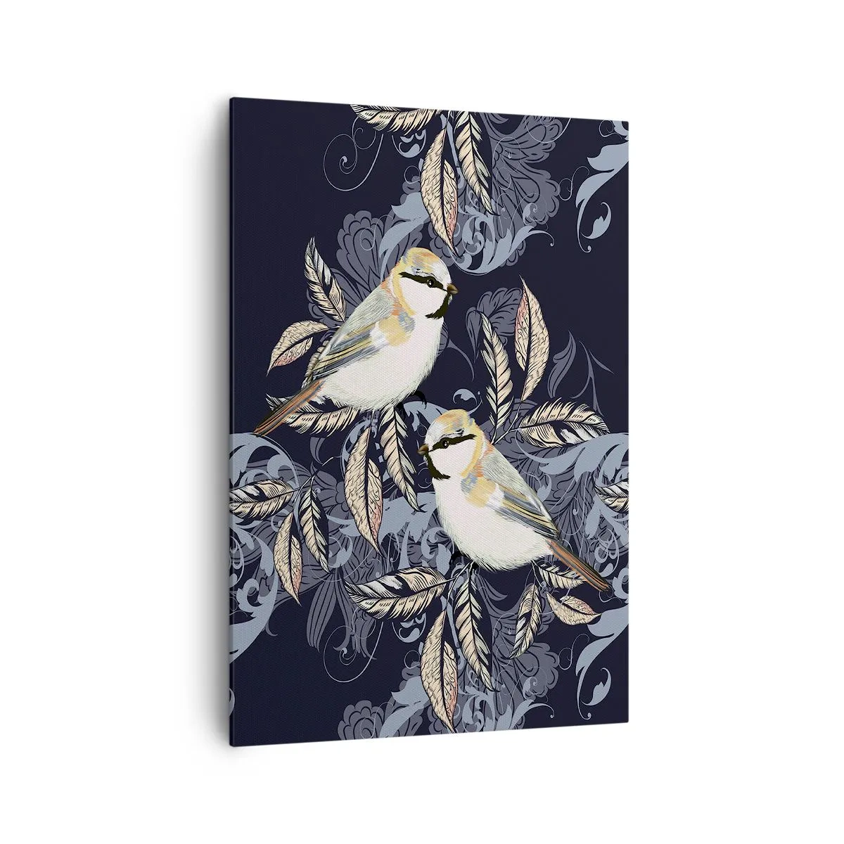 Quadro em tela - Canto amarelo-azul - 70x100 cm