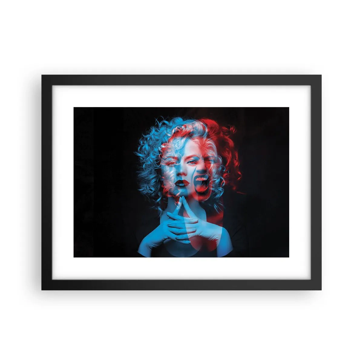 Pôster com moldura preta - O outro eu - 40x30 cm