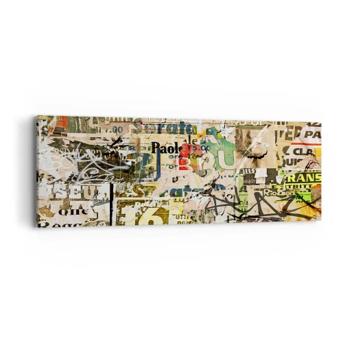 Quadro em tela - O caos - 90x30 cm