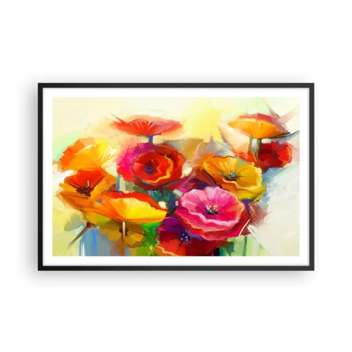 Pôster com moldura preta - Não só vermelho - 91x61 cm