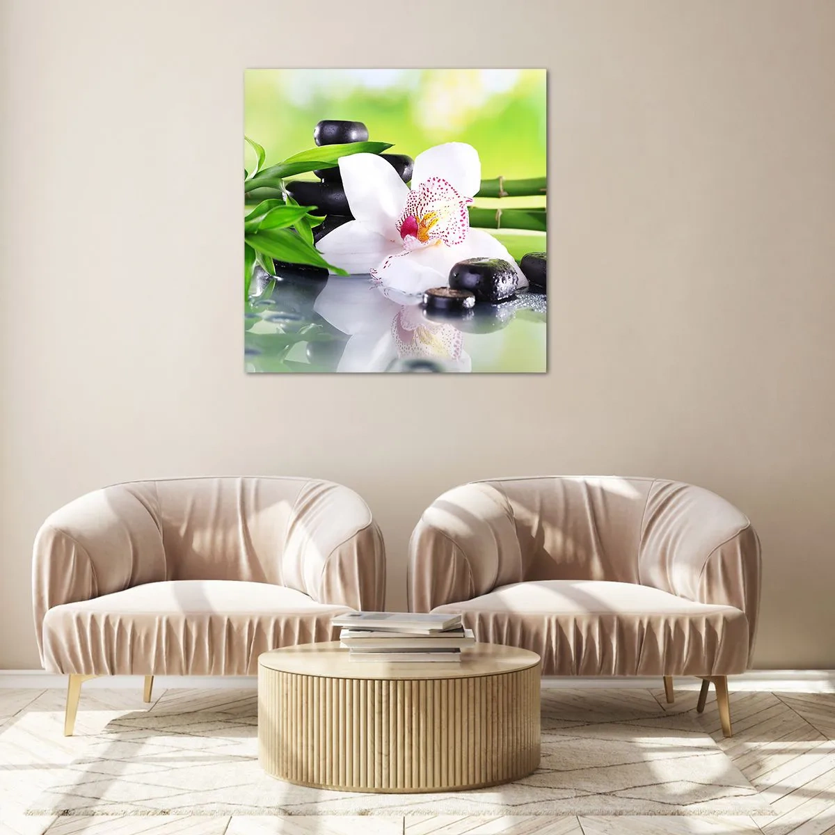 Quadro em vidro - Frescor e vigor - 30x30 cm