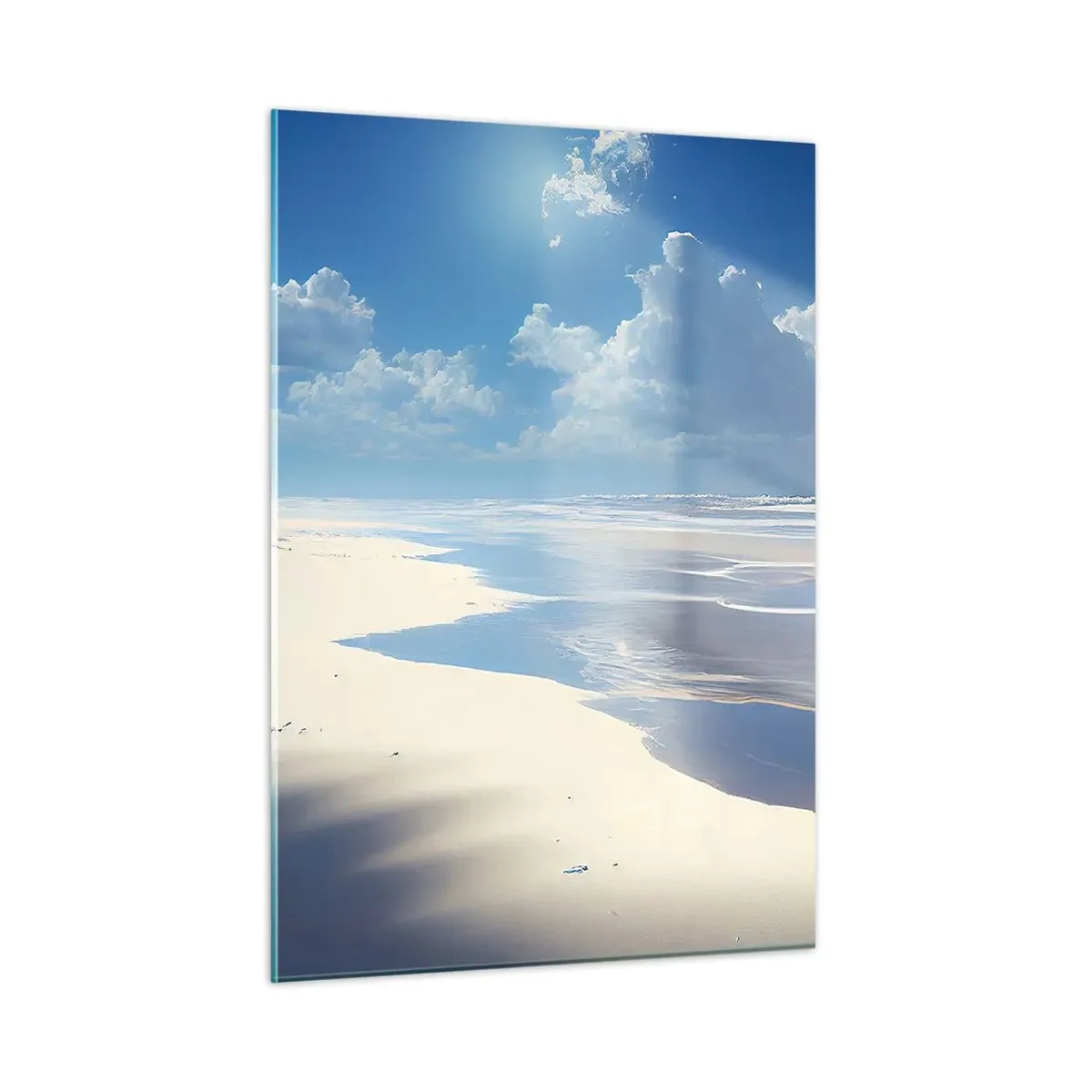 Quadro em vidro - Férias no paraíso - 50x70 cm