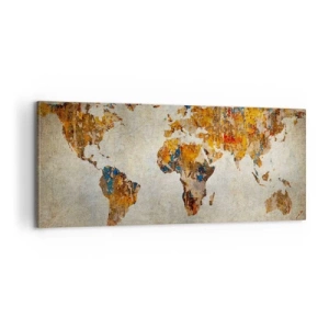 Quadro em tela - Um mundo verdadeiramente grande - 100x40 cm
