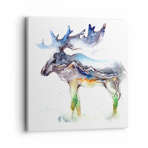 Quadro em tela - O herói do conto de inverno - 40x40 cm