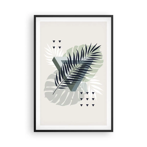 Pôster com moldura preta - Natureza e geometria – duas ordens? - 61x91 cm