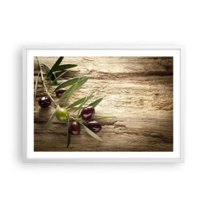 Pôster em moldura branca - Direto da natureza - 70x50 cm