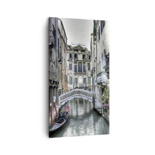 Quadro em tela - Há séculos em devaneio silencioso - 45x80 cm