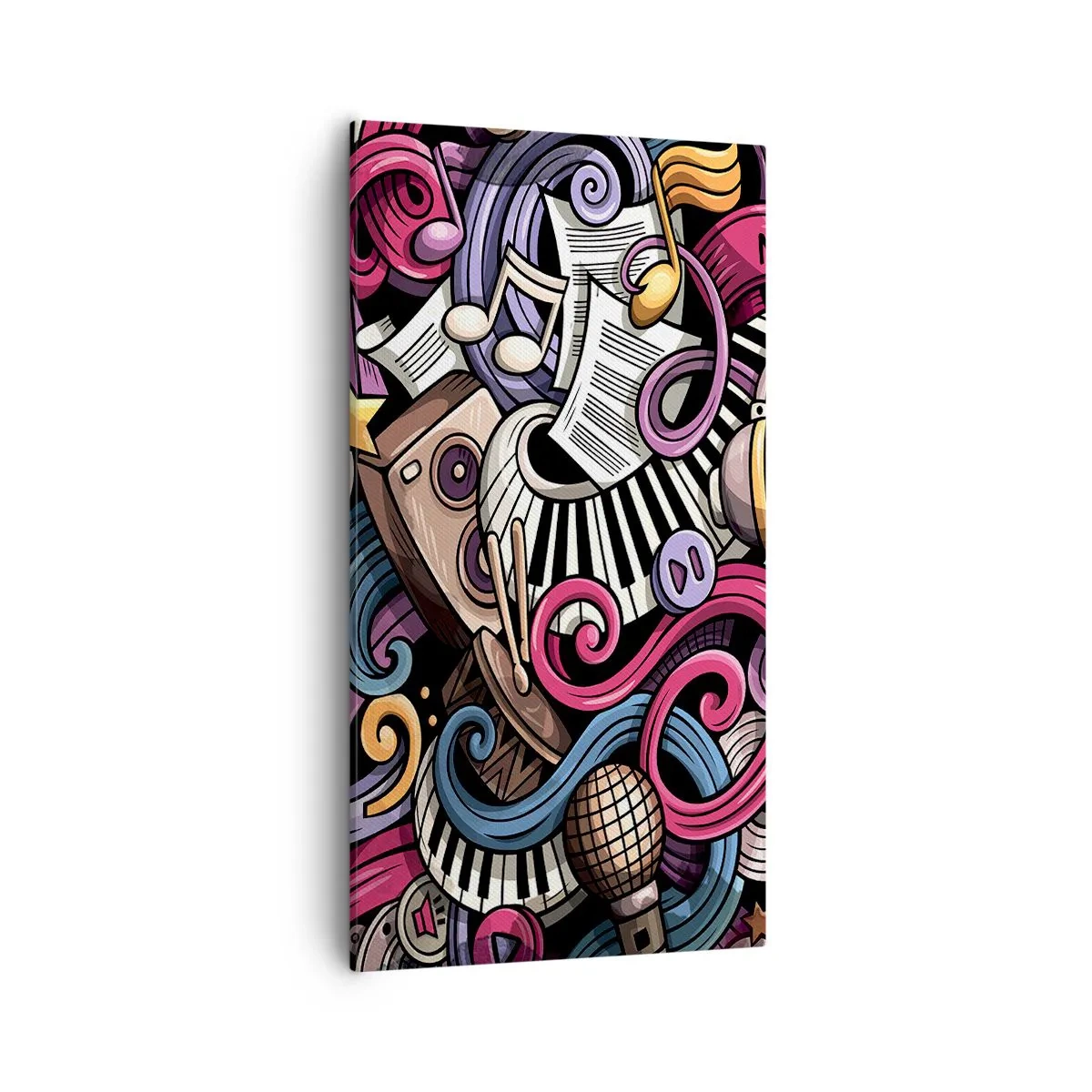 Quadro em tela - Melodia complicada - 55x100 cm