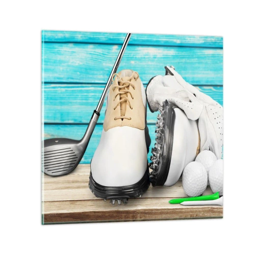 Quadro em vidro - Está tudo pronto - 50x50 cm