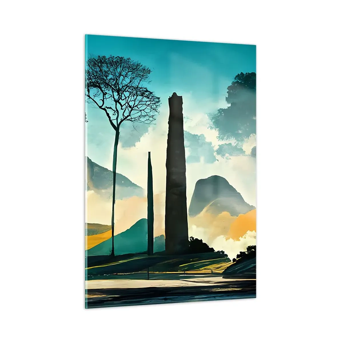 Quadro em vidro - Cada vez mais alto - 50x70 cm