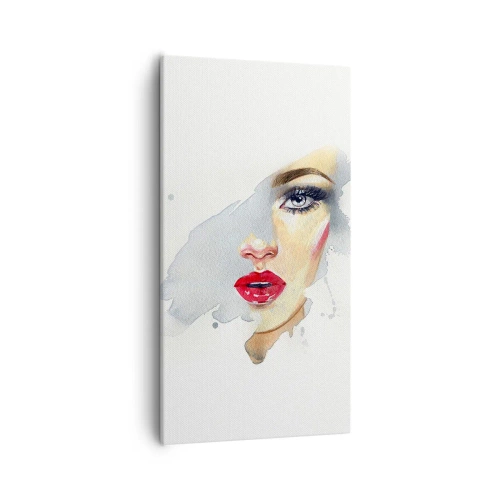 Quadro em tela - Reflexão numa gota de água - 55x100 cm