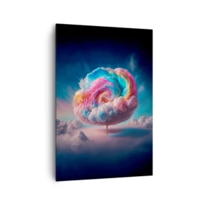 Quadro em tela - O sonho de um parque de diversões - 70x100 cm