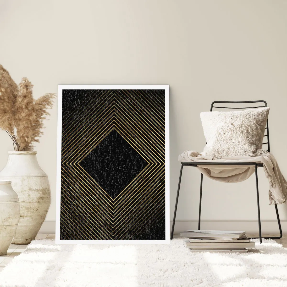 Pôster - Geometria em estilo glamoroso - 50x70 cm