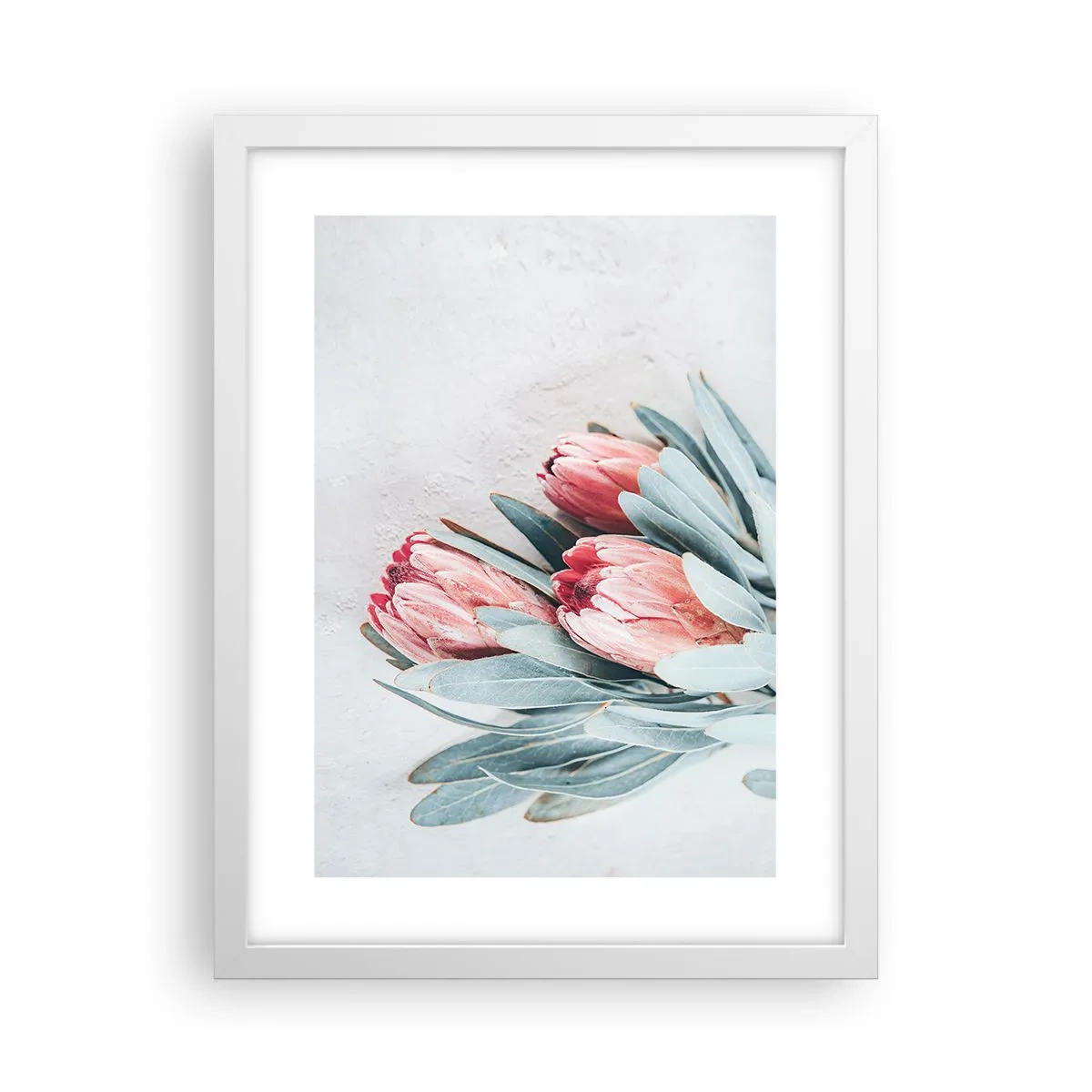 Pôster em moldura branca - Envergonhadas da sua própria beleza - 30x40 cm
