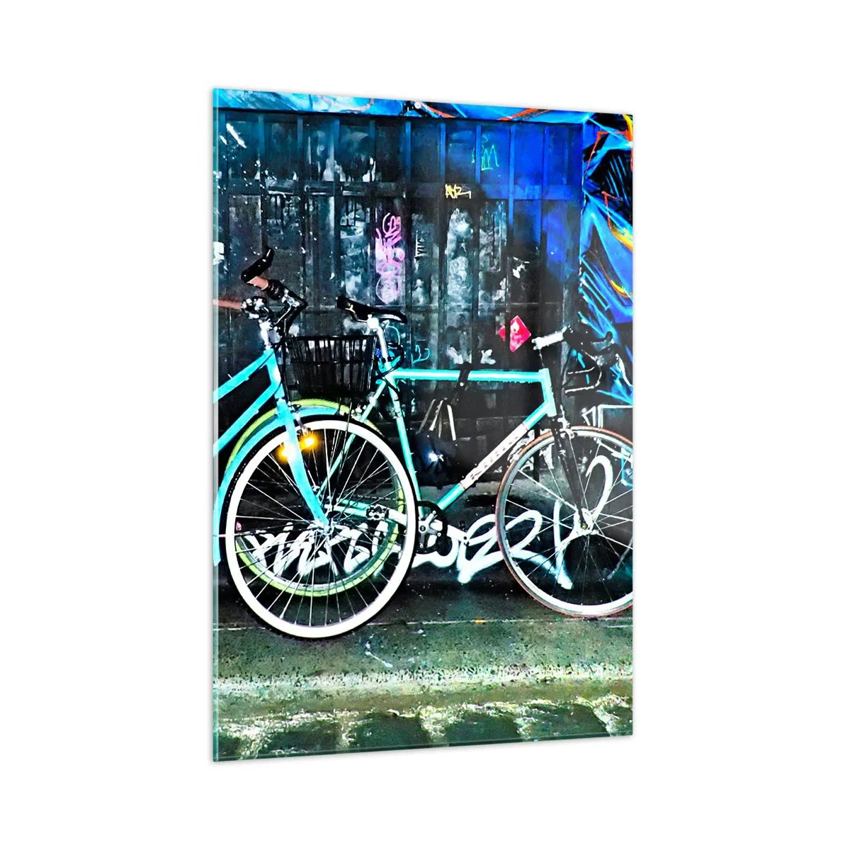 Quadro em vidro - A cidade chama - 50x70 cm