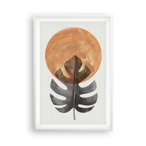 Pôster em moldura branca - Sempre o sol - 61x91 cm
