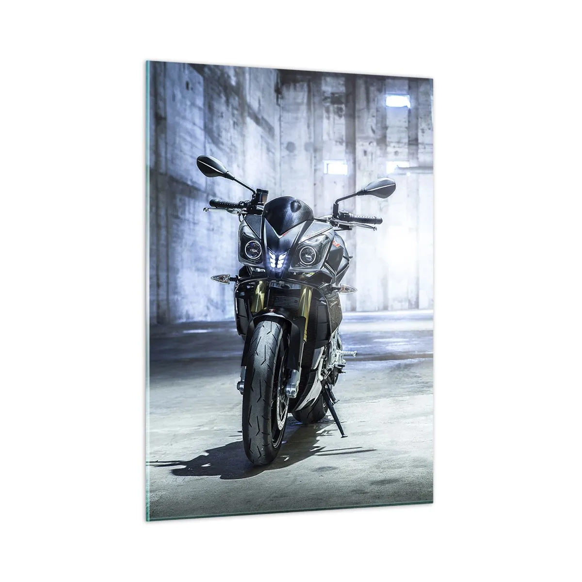Quadro em vidro - Antes do motor rugir - 50x70 cm